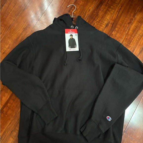 Champion Black Sweatshirt Hoodie - Picture 1 of 3